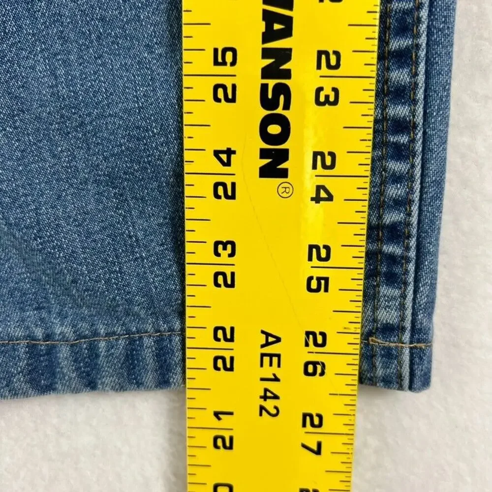 LL Bean Jeans Womens 14 (30.5x26.5) Relaxed Fit Blue Mom Medium Wash Cotton Vtg